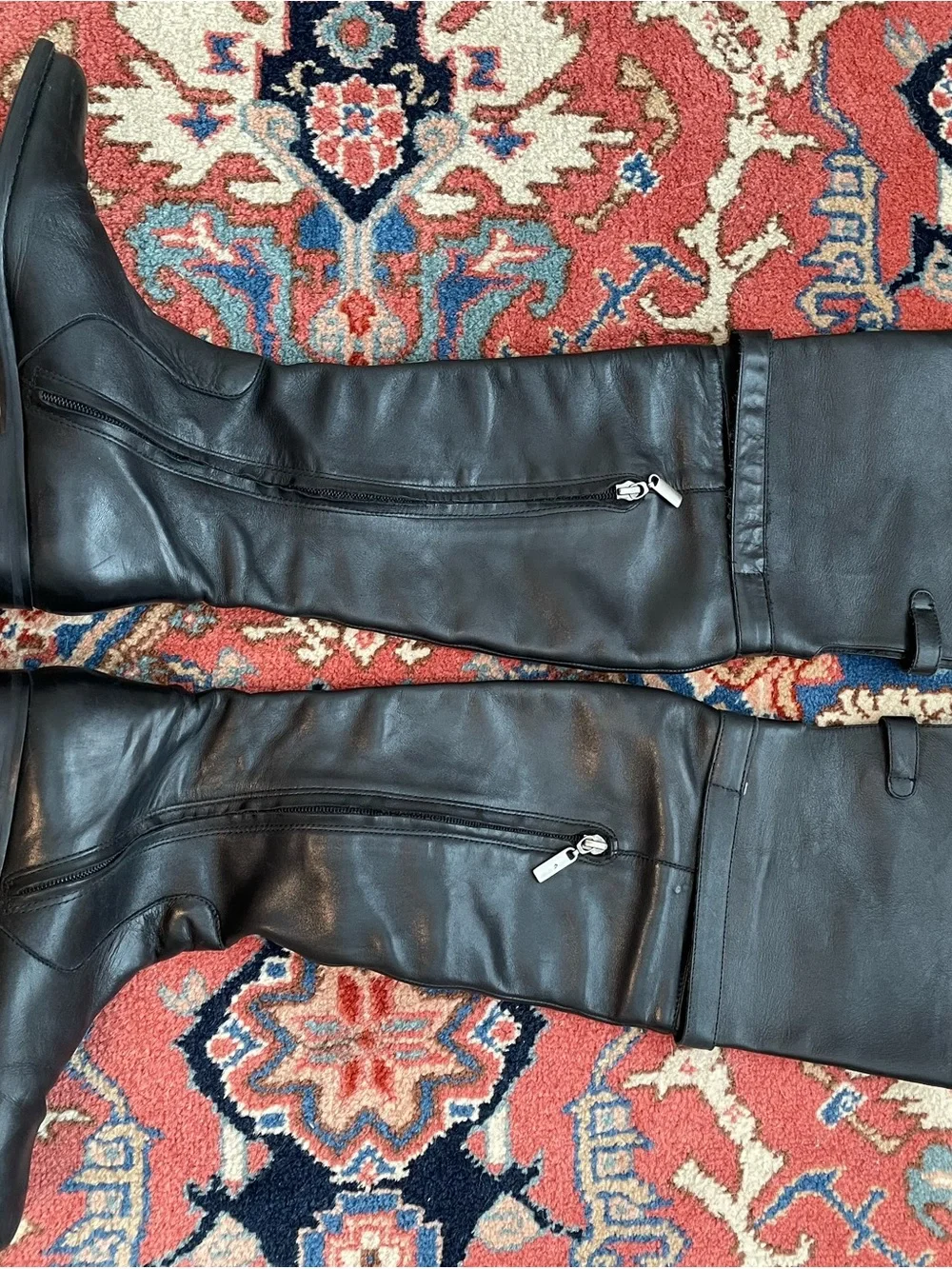 Matisse Black Leather Over-the-Knee Riding Boots